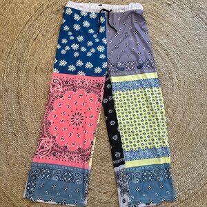 Xpluswear Patchwork Print Pants